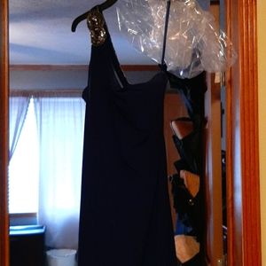 Dark blue cocktail dress